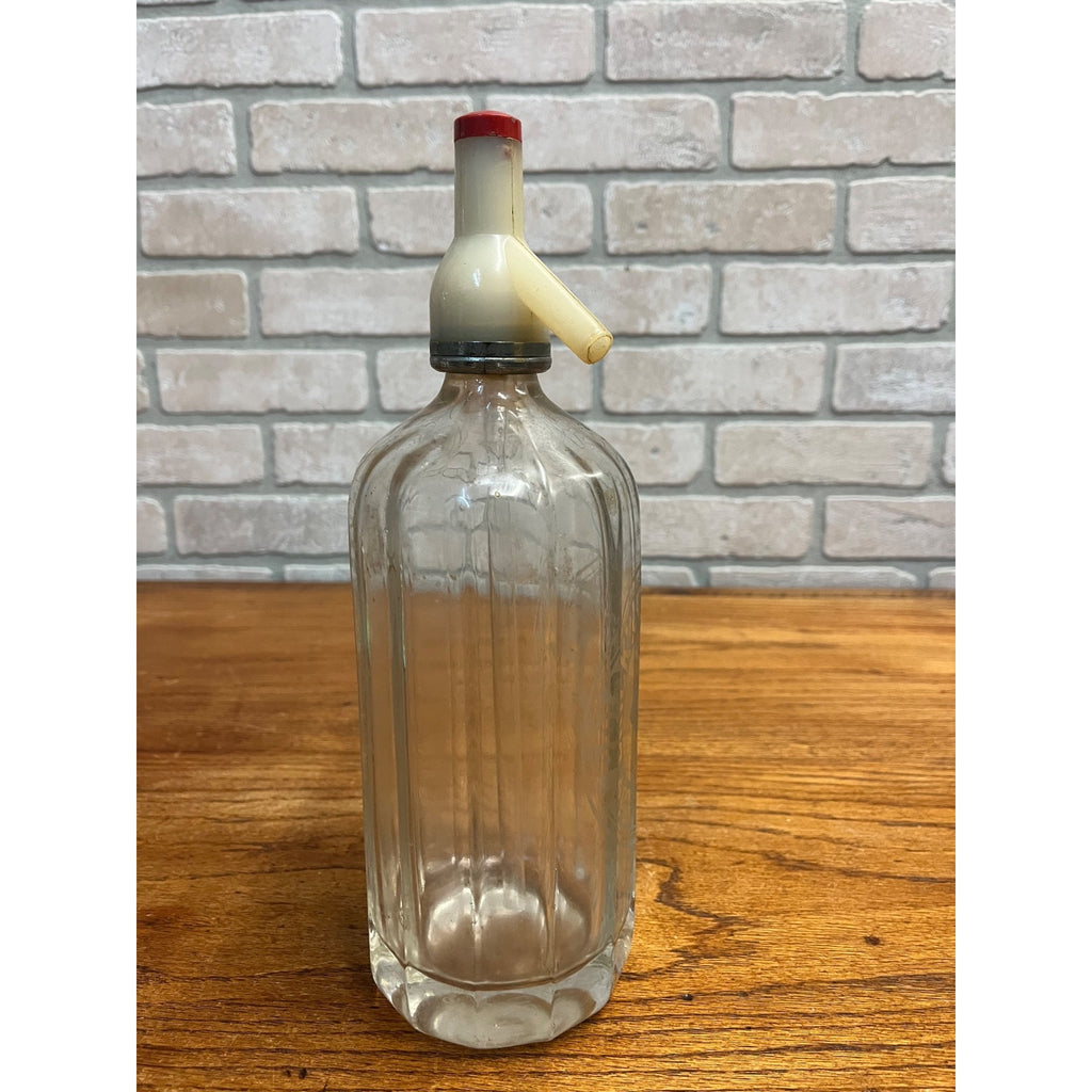 Vintage 1930s Brickwood & Co. Soda Water Seltzer Bottle Portsmouth UK Etched