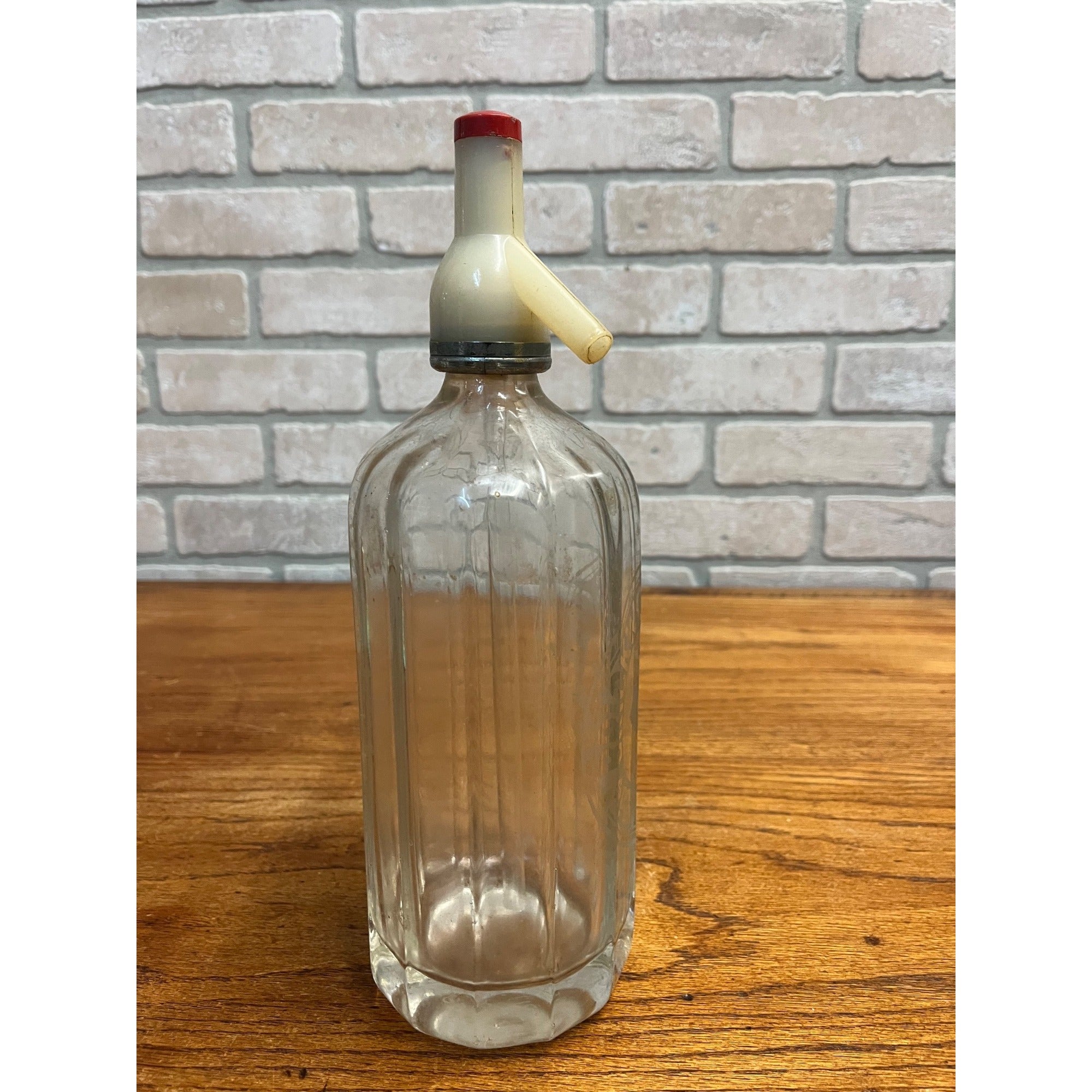 Vintage 1930s Brickwood & Co. Soda Water Seltzer Bottle Portsmouth UK Etched