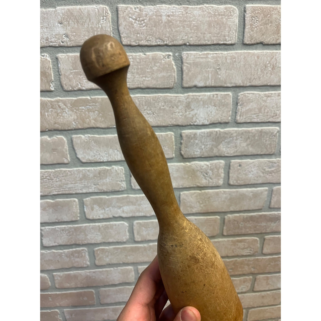 Antique Primitive Wooden Potato Masher Kitchen Utensil Tool Farmhouse AAFA 11"