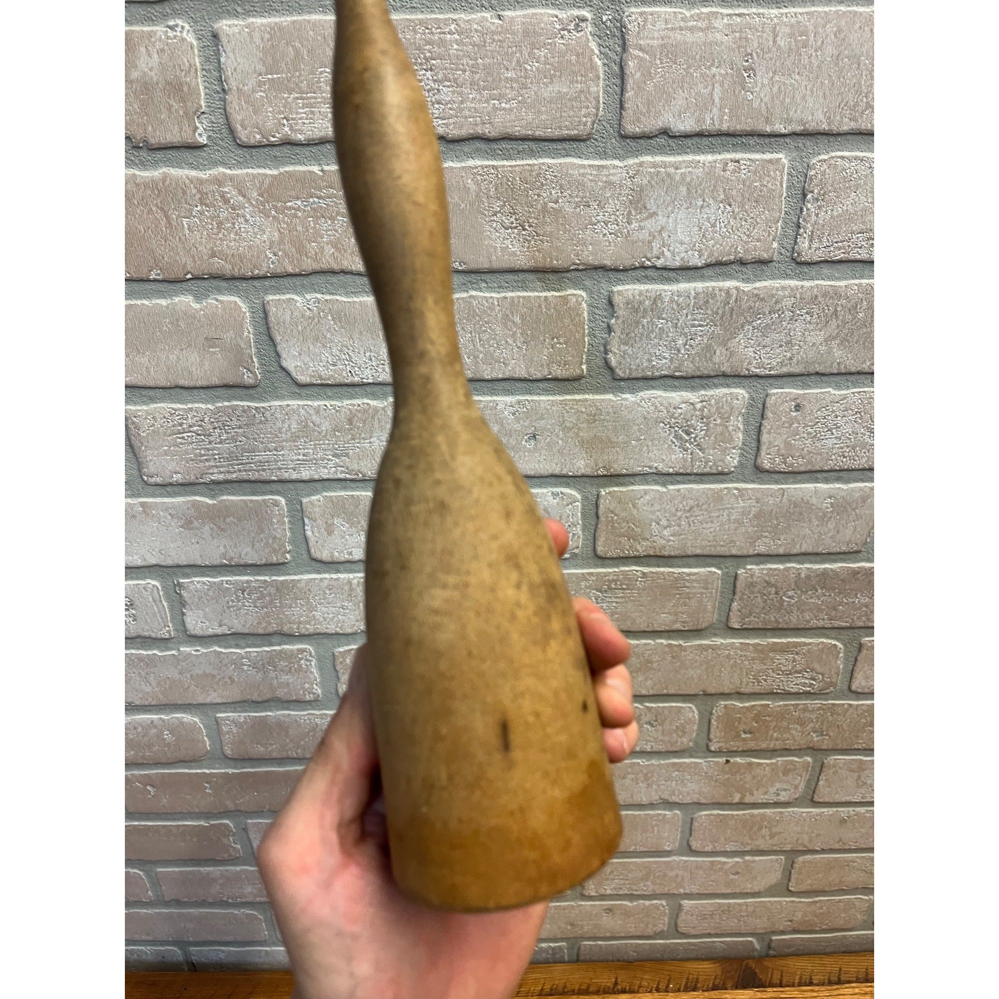 Antique Primitive Wooden Potato Masher Kitchen Utensil Tool Farmhouse AAFA 11"
