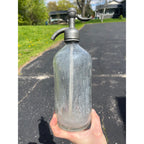 RARE Vintage 1930s Allouez Mineral Spring Co. Green Bay Wis. Clear Seltzer Bottle