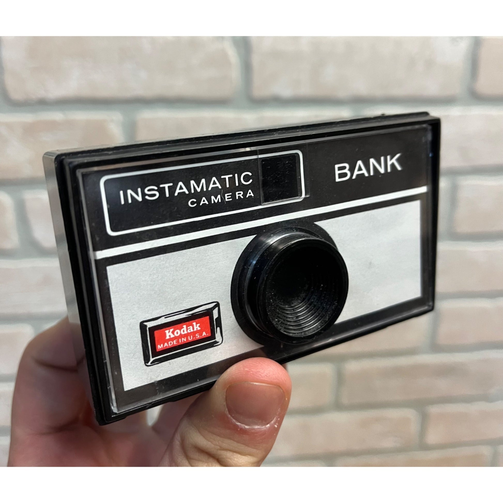 Vintage 1960s Kodak Instamatic Camera Hard Plastic Savings Coin Bank