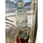 H. Schloemer Co. Milwaukee Wisconsin Blob Top Soda Bottle Hutchinson