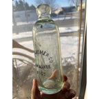 H. Schloemer Co. Milwaukee Wisconsin Blob Top Soda Bottle Hutchinson