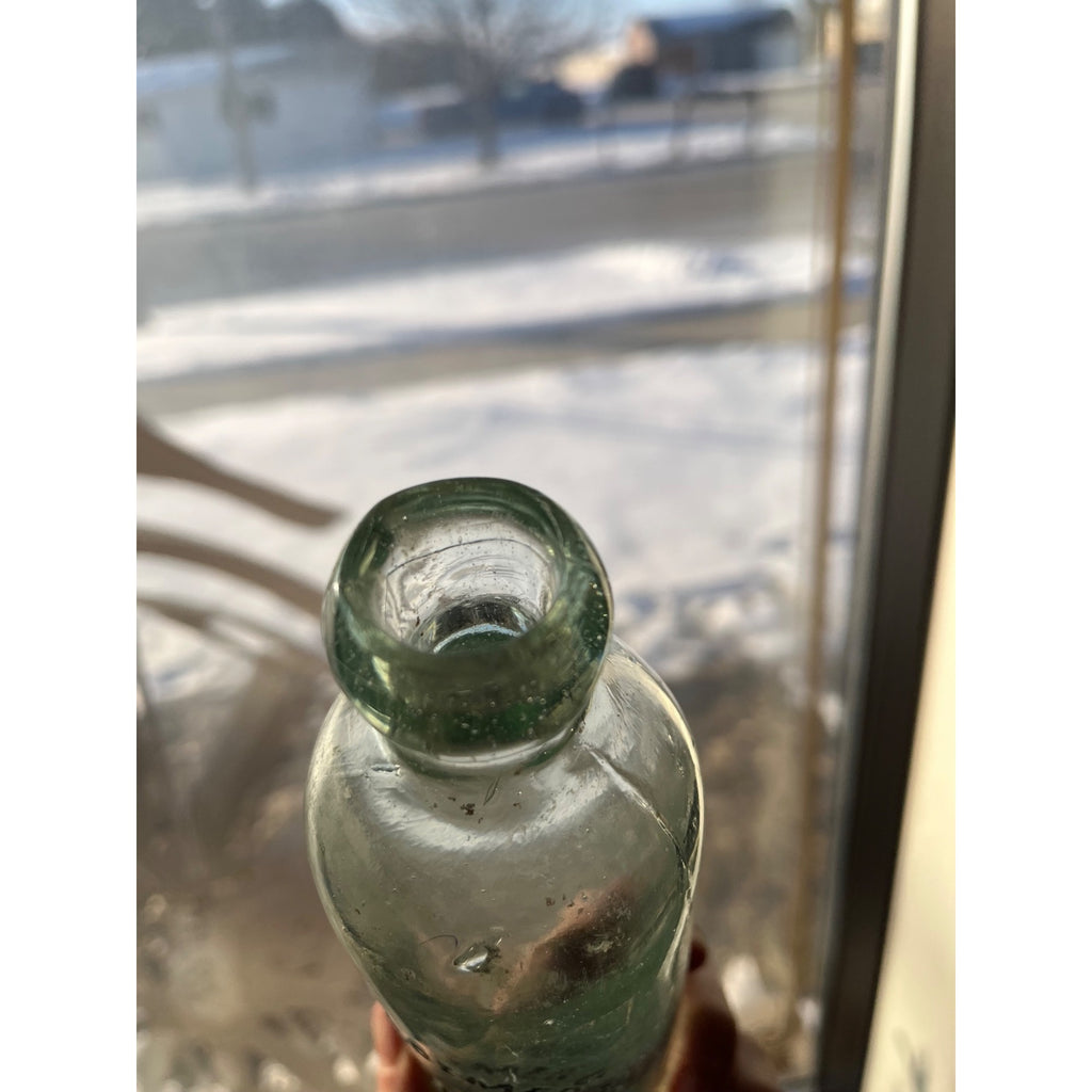 H. Schloemer Co. Milwaukee Wisconsin Blob Top Soda Bottle Hutchinson