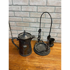 Antique Victorian Tilting Water Pitcher Silver Plated Pelton Bros Leaf Design