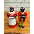 Vintage Aunt Jemima & Uncle Moses Plastic Salt & Pepper Shakers