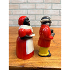Vintage Aunt Jemima & Uncle Moses Plastic Salt & Pepper Shakers