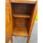 Antique 1920s Quarter Sawn Oak Wood Smokers Cabinet Stand Mission Arts & Crafts
