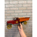 Vintage 1930s Wyandotte Pressed Steel Dump Truck Toy Torrington Needle Bearings