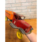 Vintage 1930s Wyandotte Pressed Steel Dump Truck Toy Torrington Needle Bearings
