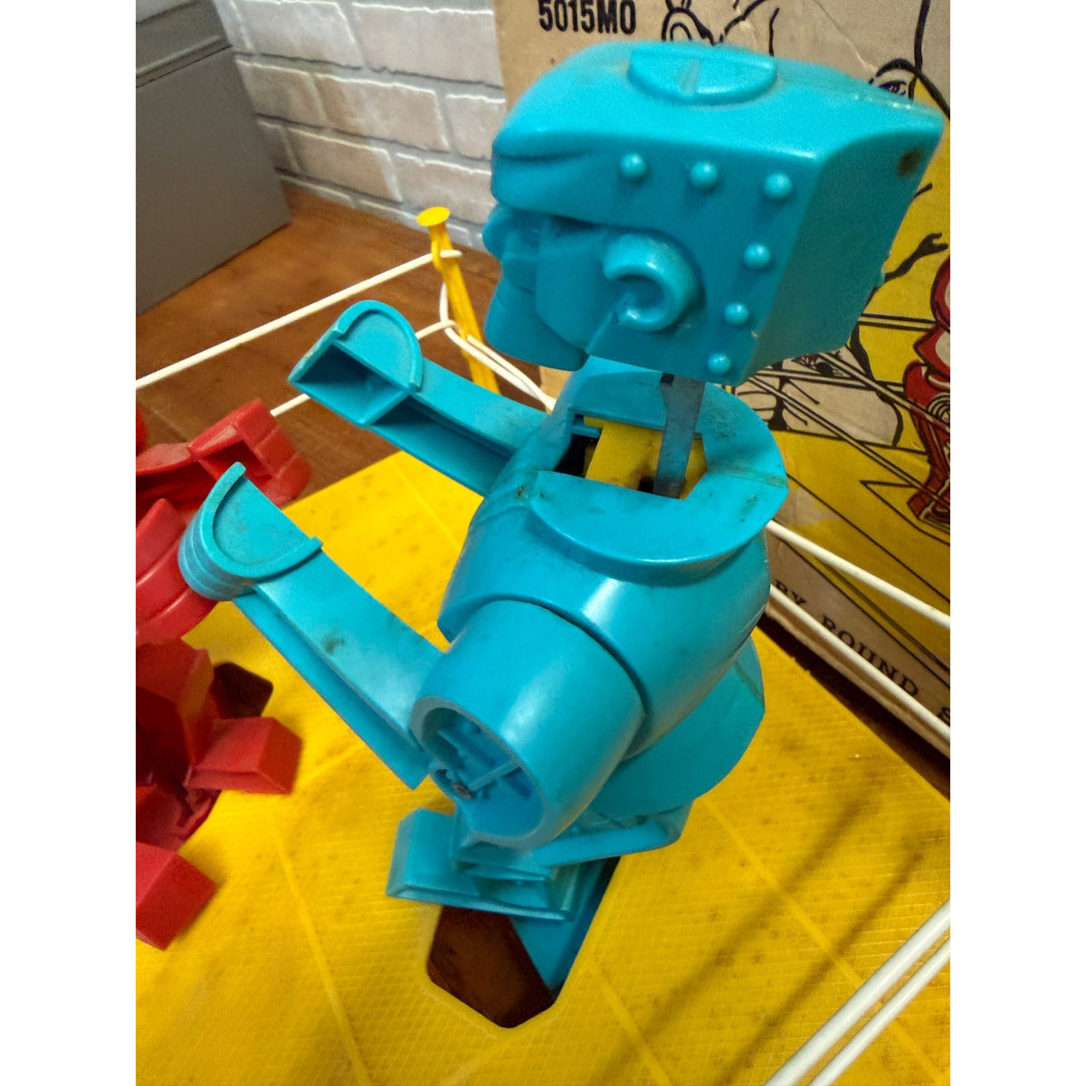 Vintage 1960's MARX ROCK 'EM SOCK 'EM ROBOTS Plastic Toy w/ Original Box