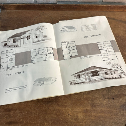 Capp Homes 1970s House Floor Plans Mid Century Modern Catalog MCM Booklet