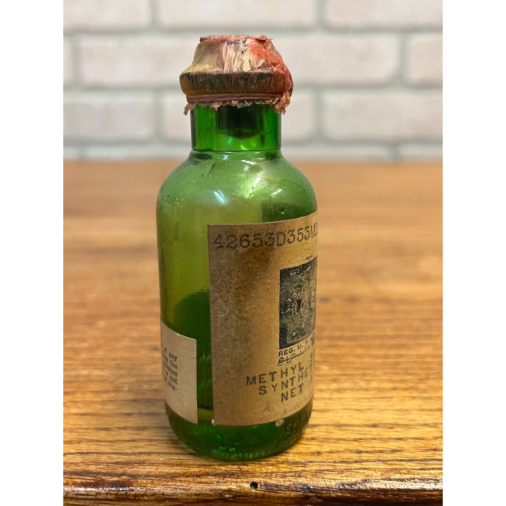 Antique Schieffelin & Co Methyl Salicylate Bottle Wax Seal Drugstore Label