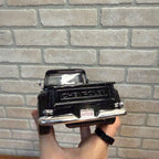 Vintage 1:24 Scale Die-Cast Motormax Black 1955 Chevrolet Stepside Pick-Up No. 68064 Model Car
