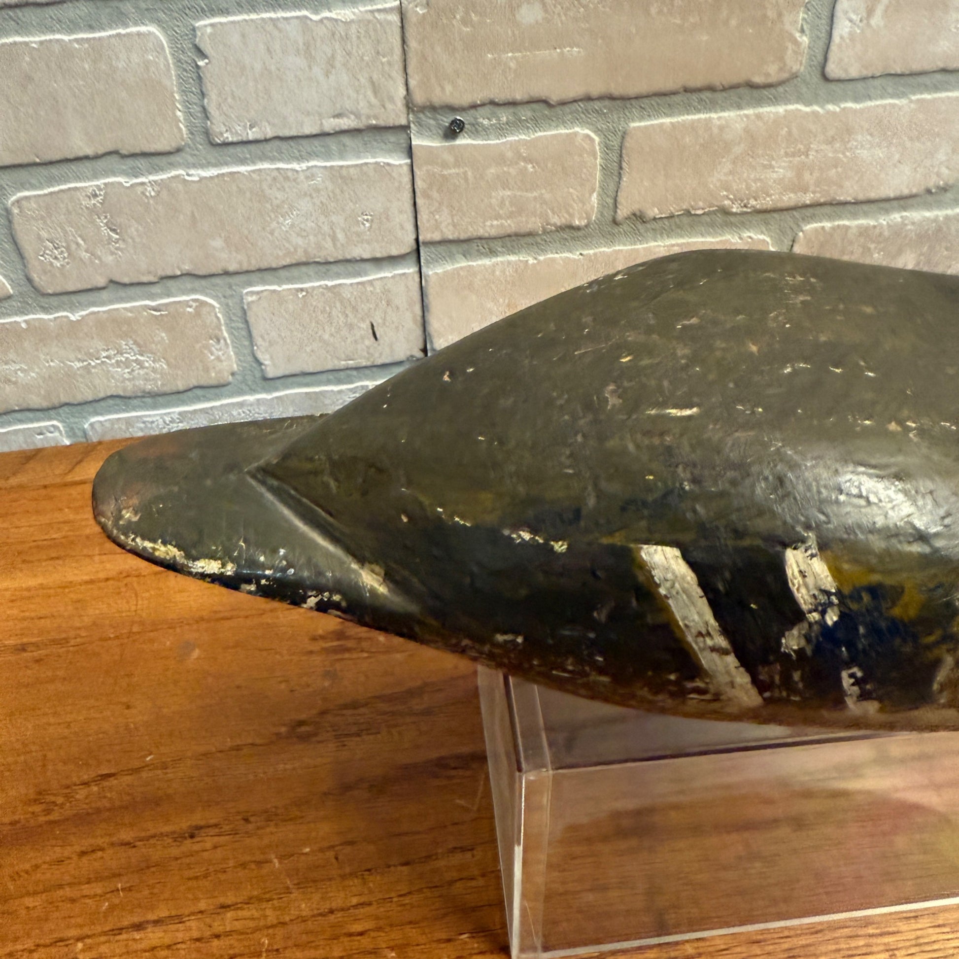 Vintage Wooden Duck Decoy Illinois River Repainted