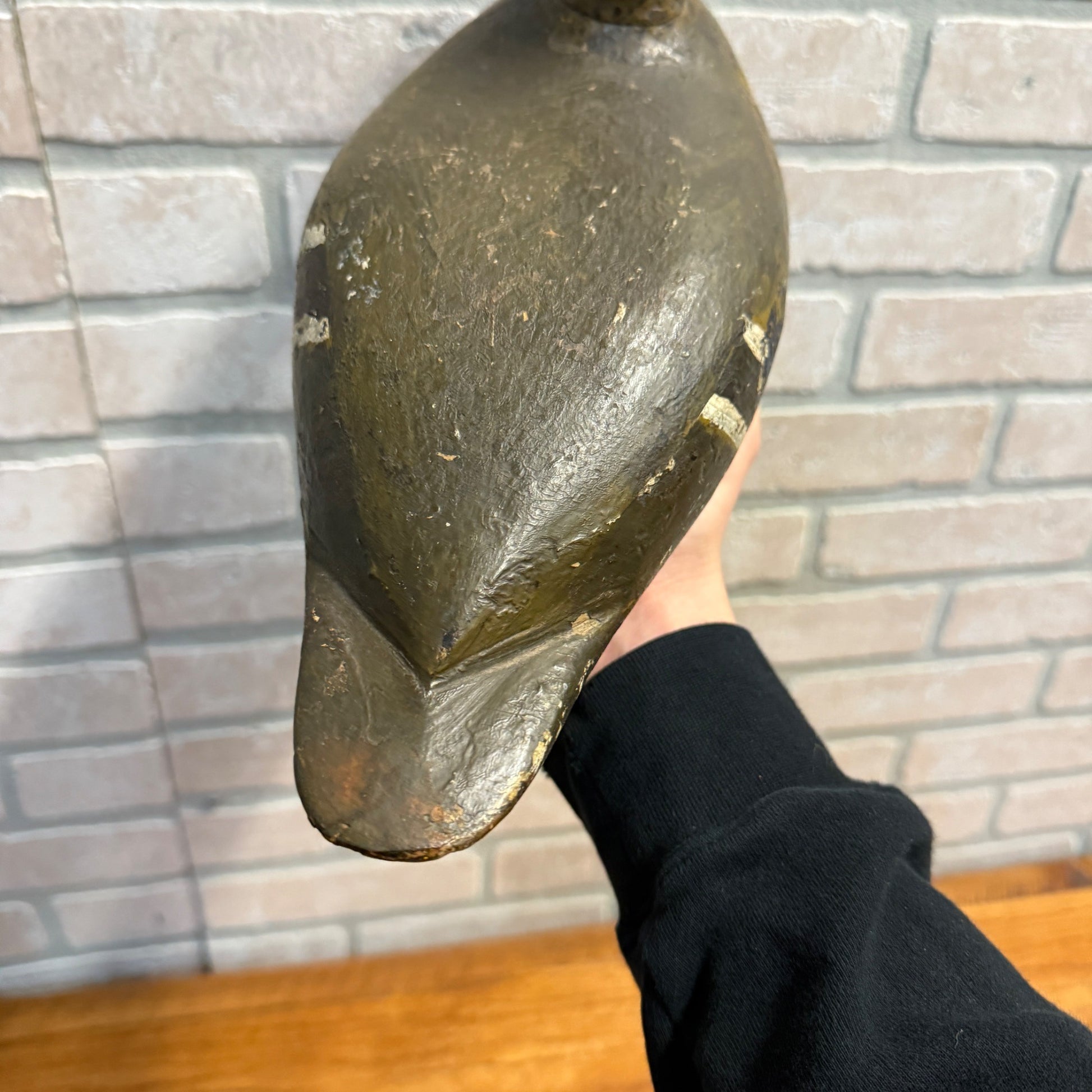 Vintage Wooden Duck Decoy Illinois River Repainted