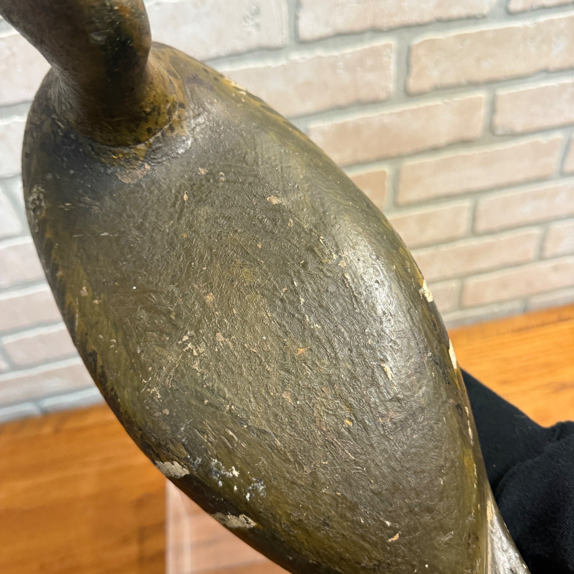 Vintage Wooden Duck Decoy Illinois River Repainted