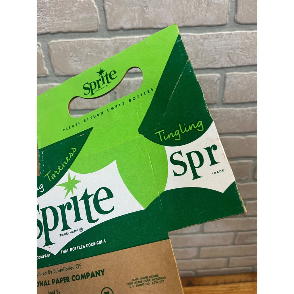 Vintage Sprite NOS Soda Carrier Totes Advertising Bottle Carrier