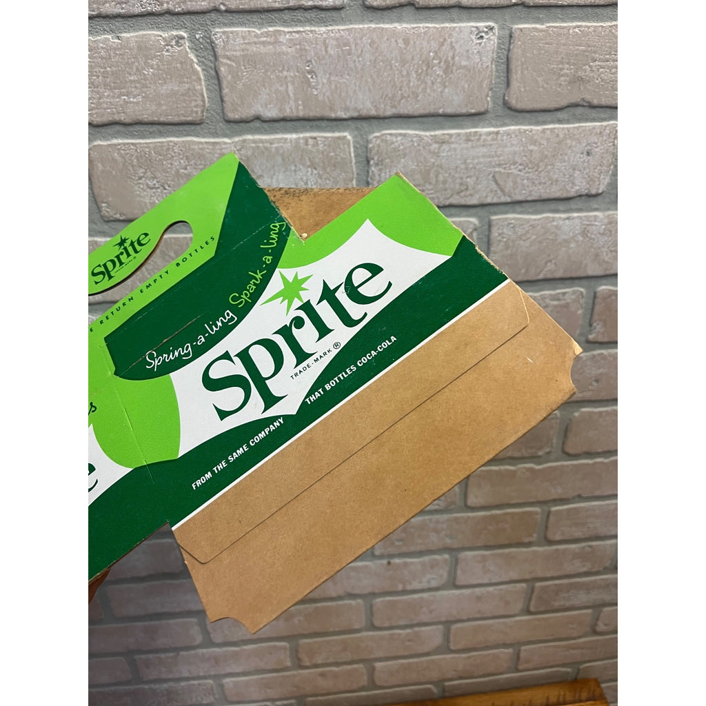 Vintage Sprite NOS Soda Carrier Totes Advertising Bottle Carrier