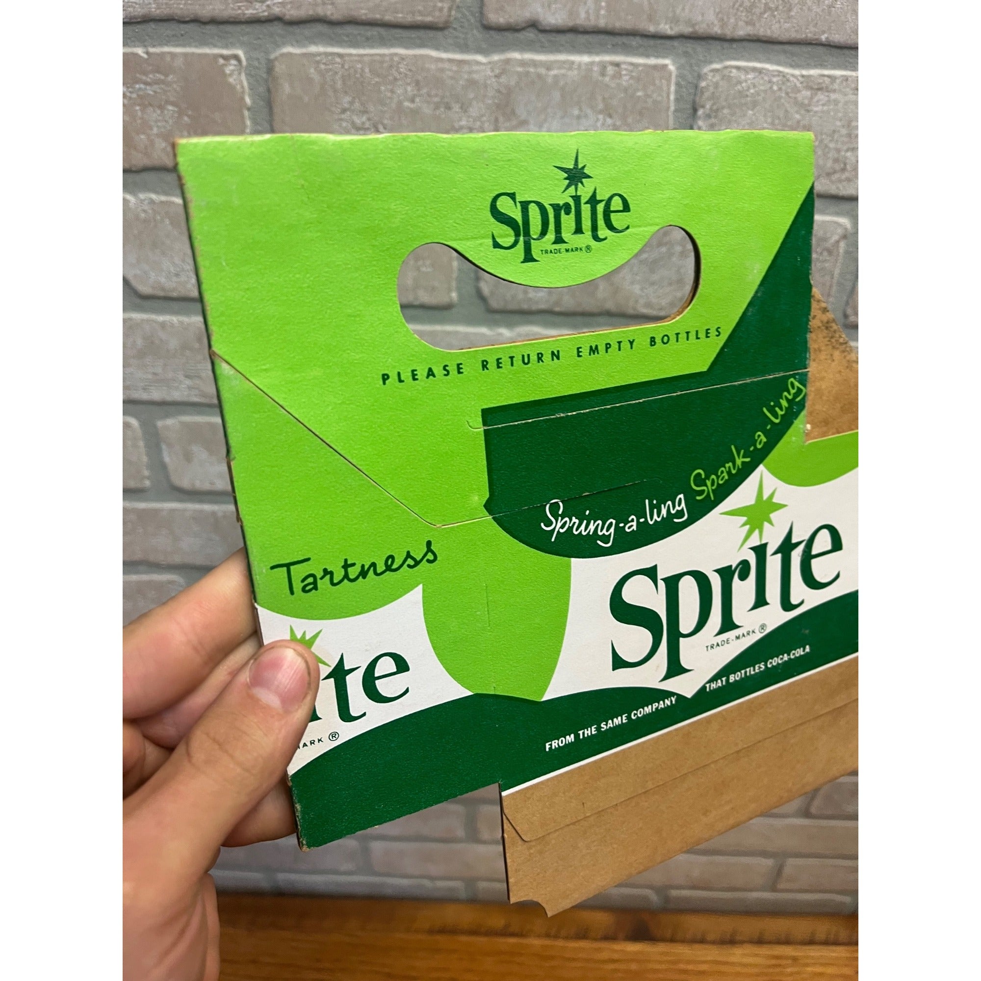 Vintage Sprite NOS Soda Carrier Totes Advertising Bottle Carrier