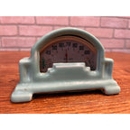 Vintage Art Deco Style Blue Pottery Ray-Bud Temperature Thermometer