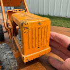 Vintage Marx Lumar Hi-Lift Front End Loader Pressed Steel Toy Orange
