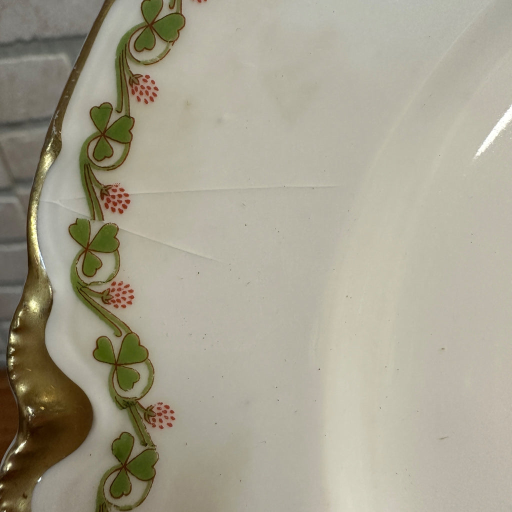 (5) Haviland & Co Clover Leaf 9 1/2" Dinner Plates Chipped
