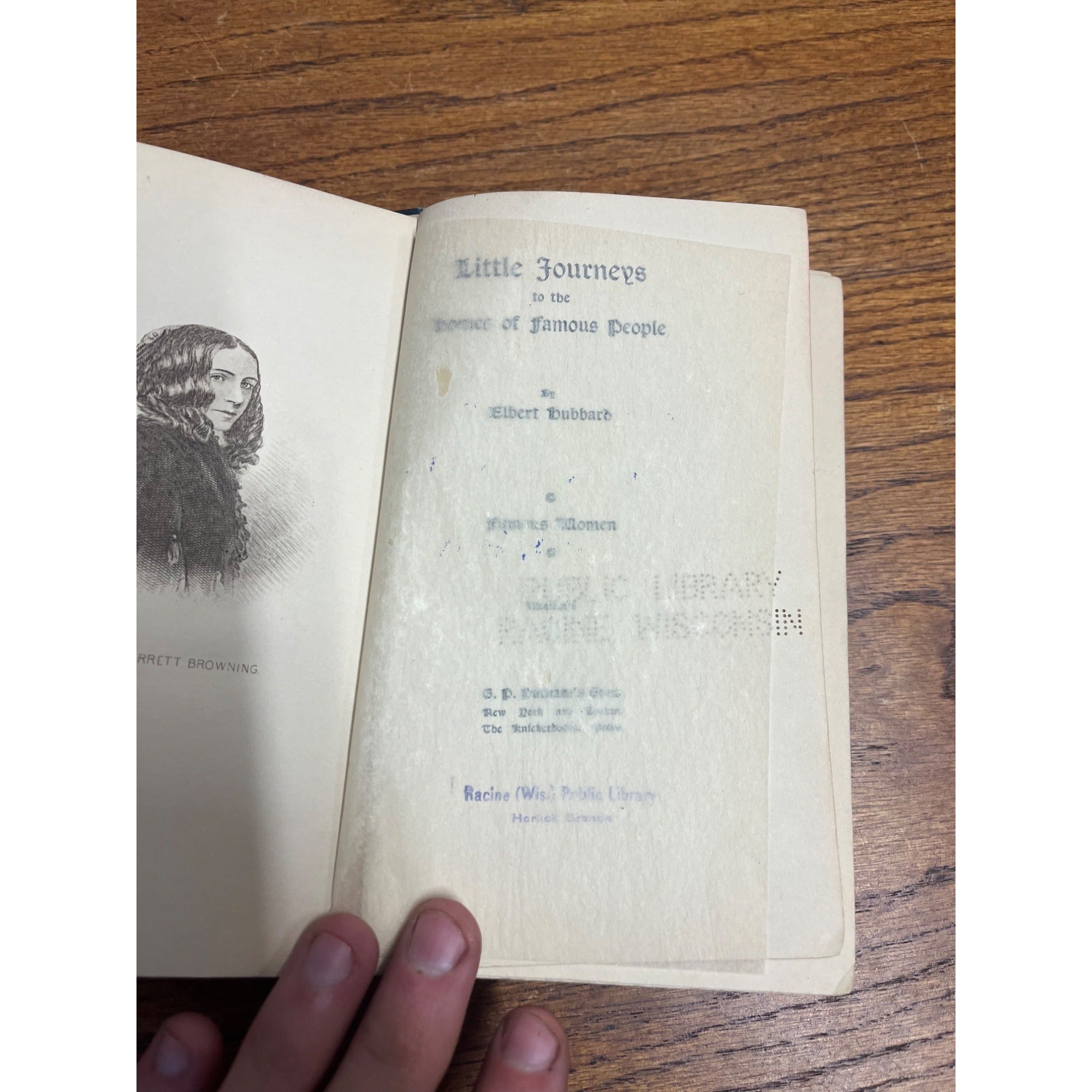 Vintage 1927 Elbert Hubbard "Little Journeys: Famous Women" Putnam Sons