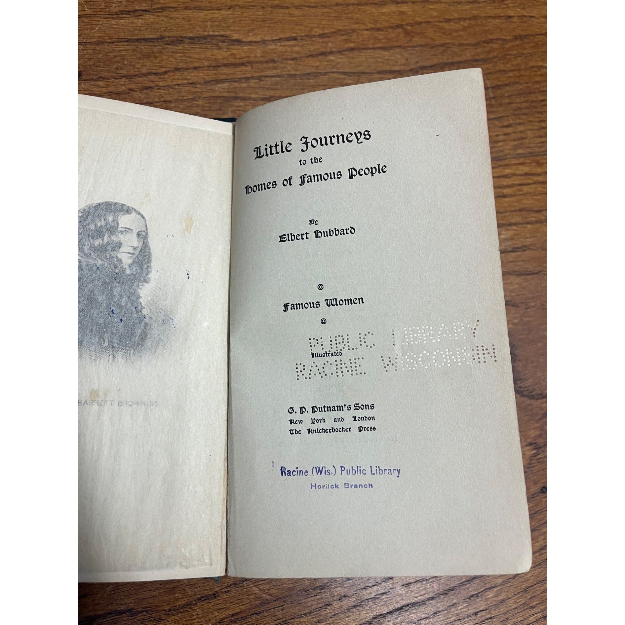 Vintage 1927 Elbert Hubbard "Little Journeys: Famous Women" Putnam Sons