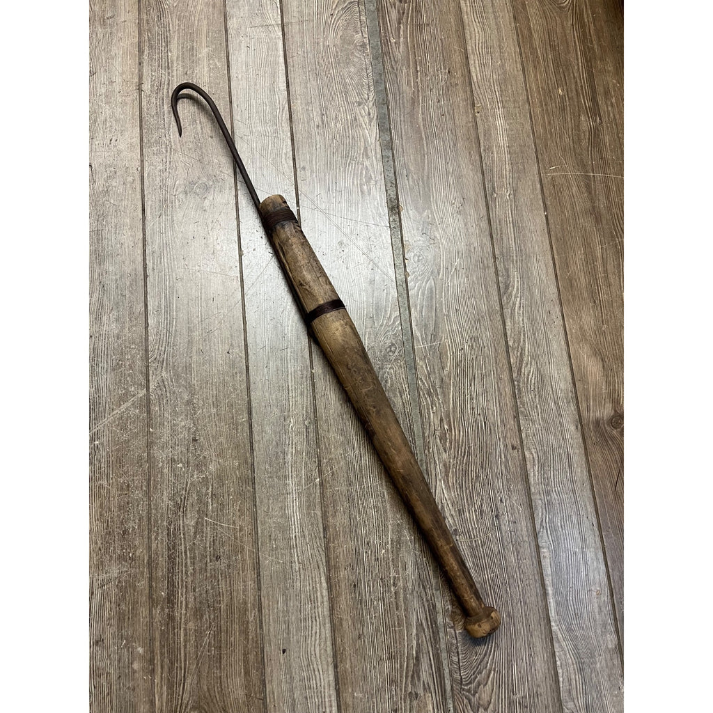 Antique Primitive Gaff Hay Cant Hook Logging Farm Tool 1800s Primitive Cabin Decor