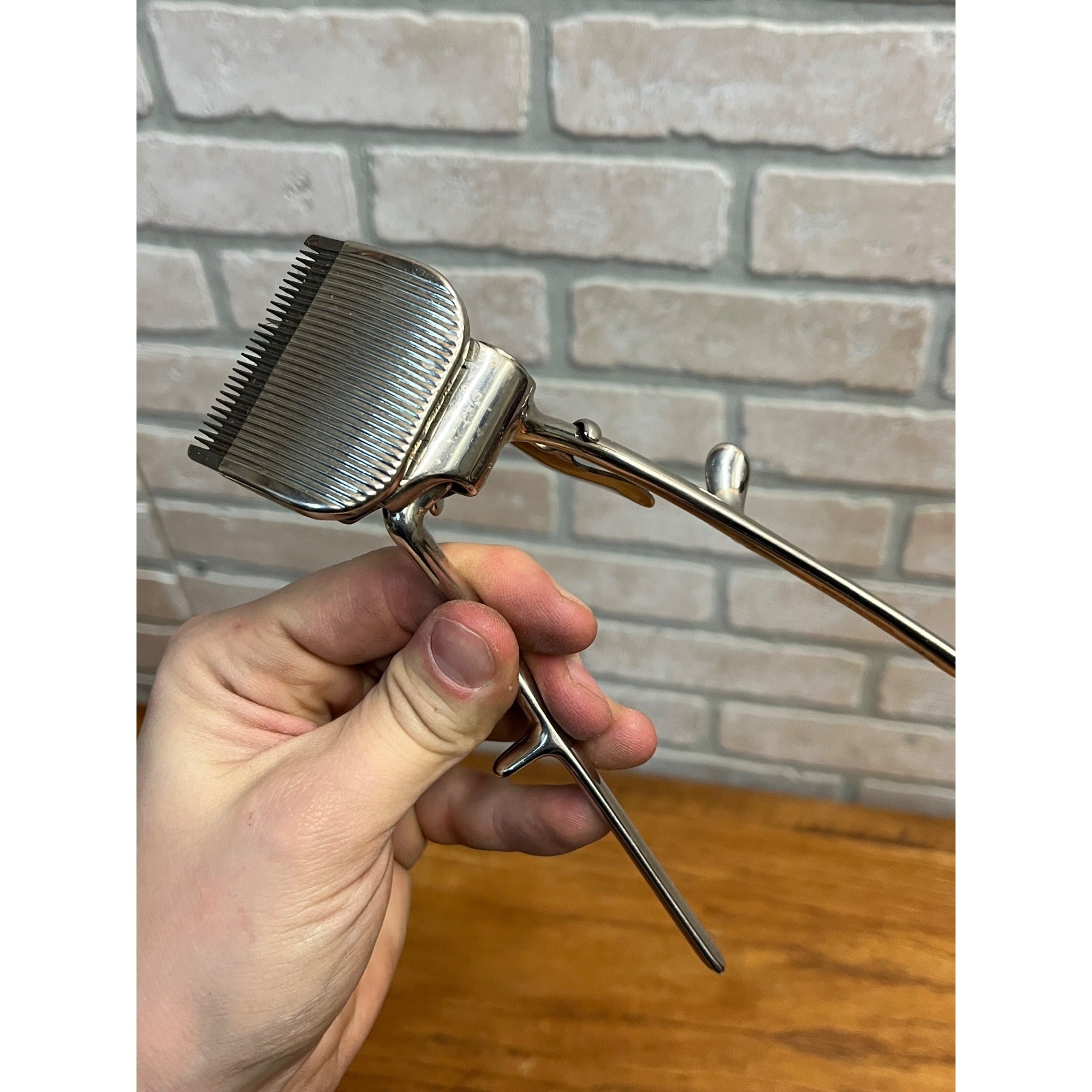 Vintage 1930s Oster Senator Hair Clipper Barber Hand Held Original Box - Racine