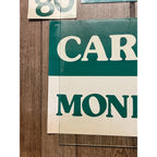 Vintage 1980 Jimmy Carter Mondale Jugate Campaign Cardstock Rally Posters Lot