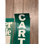 Vintage 1980 Jimmy Carter Mondale Jugate Campaign Cardstock Rally Posters Lot