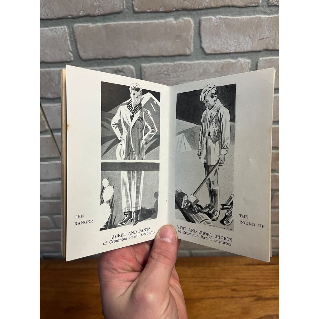 Vintage 1930s Crompton Richmond Clothing Billy Reeves Adventure Book Advertising