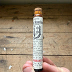 Vintagle Gold Medal Haarlem Oil Labeled Glass Medicine Bottle Tube Brooklyn NY