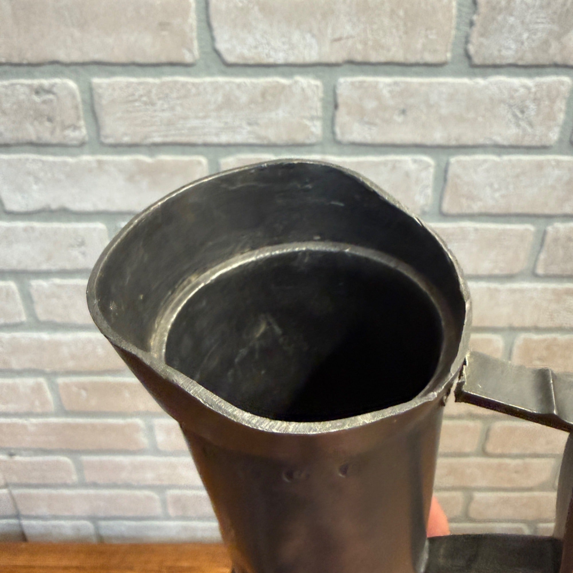 Antique Deciliter Pewter Lead Tankard Mug Measuring Cups - 1/2 Liter - As-Is