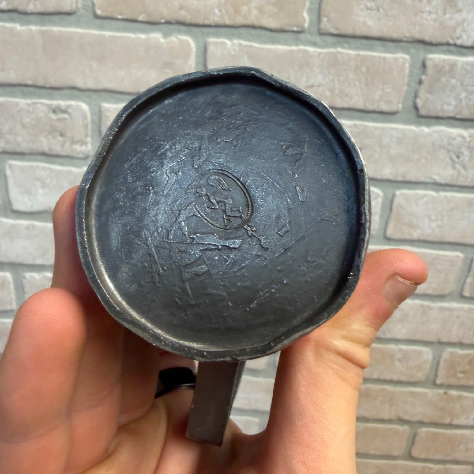 Antique Deciliter Pewter Lead Tankard Mug Measuring Cups - 1/2 Liter - As-Is