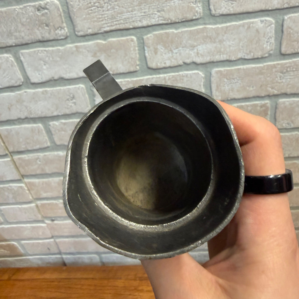 Antique Deciliter Pewter Lead Tankard Mug Measuring Cups - 1/2 Liter - As-Is