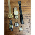 Vintage Men's Wristwatch Lot Parts/Repair Watches Ingraham Deco, Elgin, Pulsar +