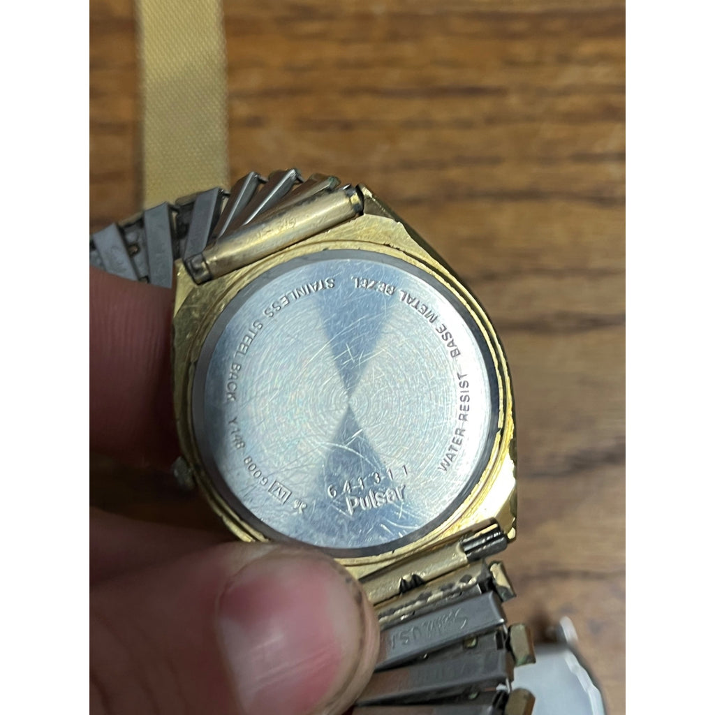 Vintage Men's Wristwatch Lot Parts/Repair Watches Ingraham Deco, Elgin, Pulsar +