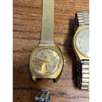 Vintage Men's Wristwatch Lot Parts/Repair Watches Ingraham Deco, Elgin, Pulsar +