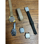Vintage Men's Wristwatch Lot Parts/Repair Watches Ingraham Deco, Elgin, Pulsar +