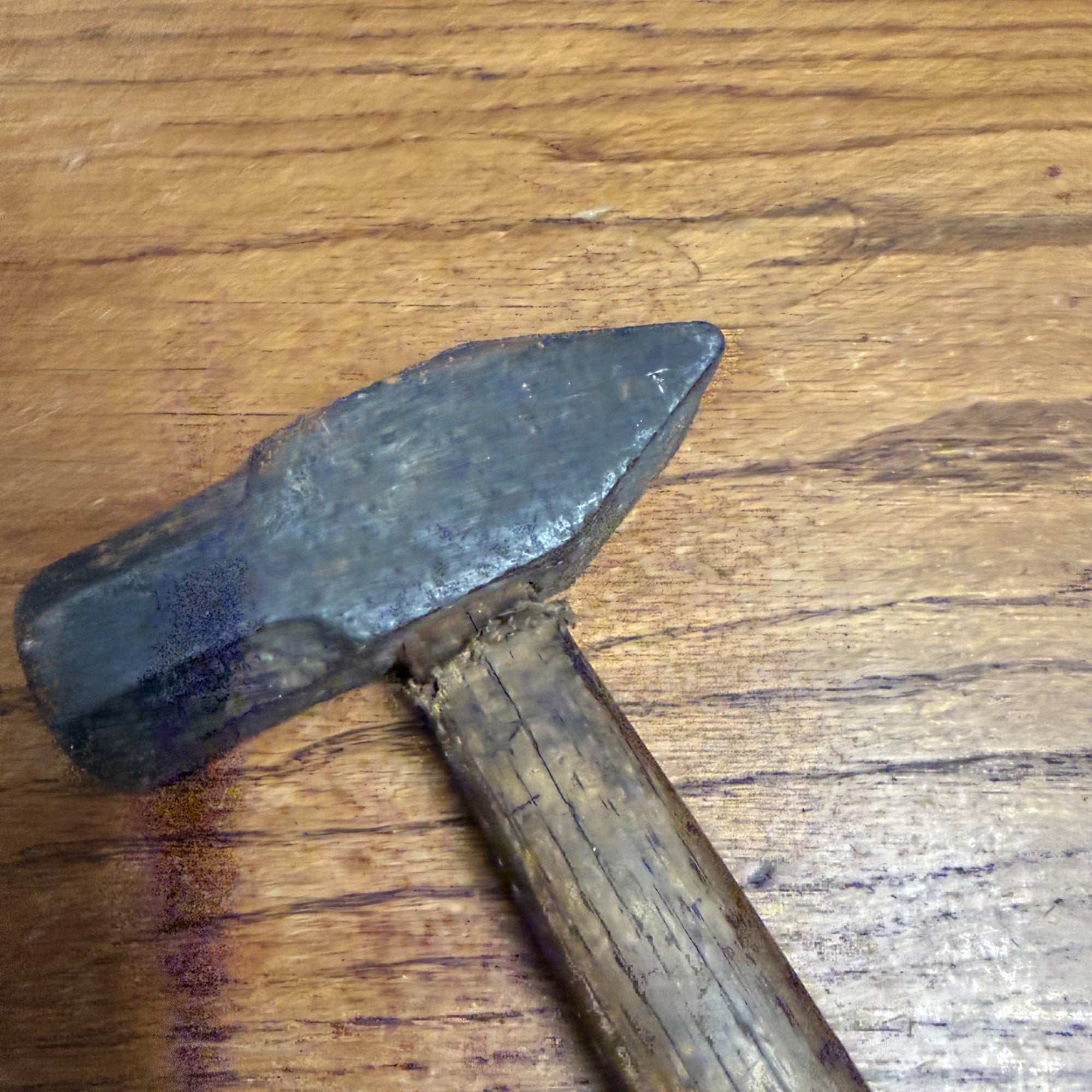 Vintage Hand Tool Wedge Sledge Hammer With Wooden Handle Blacksmith Tool