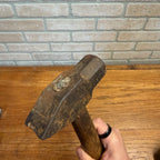 Vintage Hand Tool Wedge Sledge Hammer With Wooden Handle Blacksmith Tool