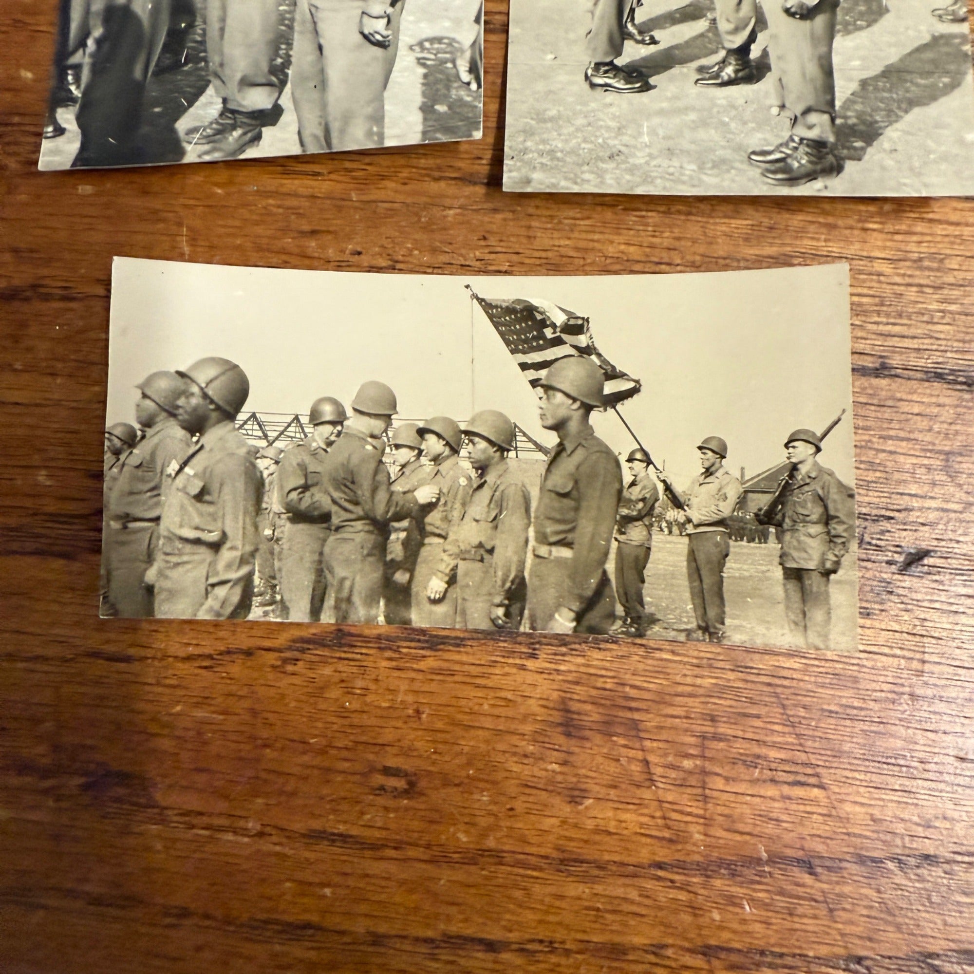(3) WW2 Military Colored Troops 12th FH Infantry Real Photos