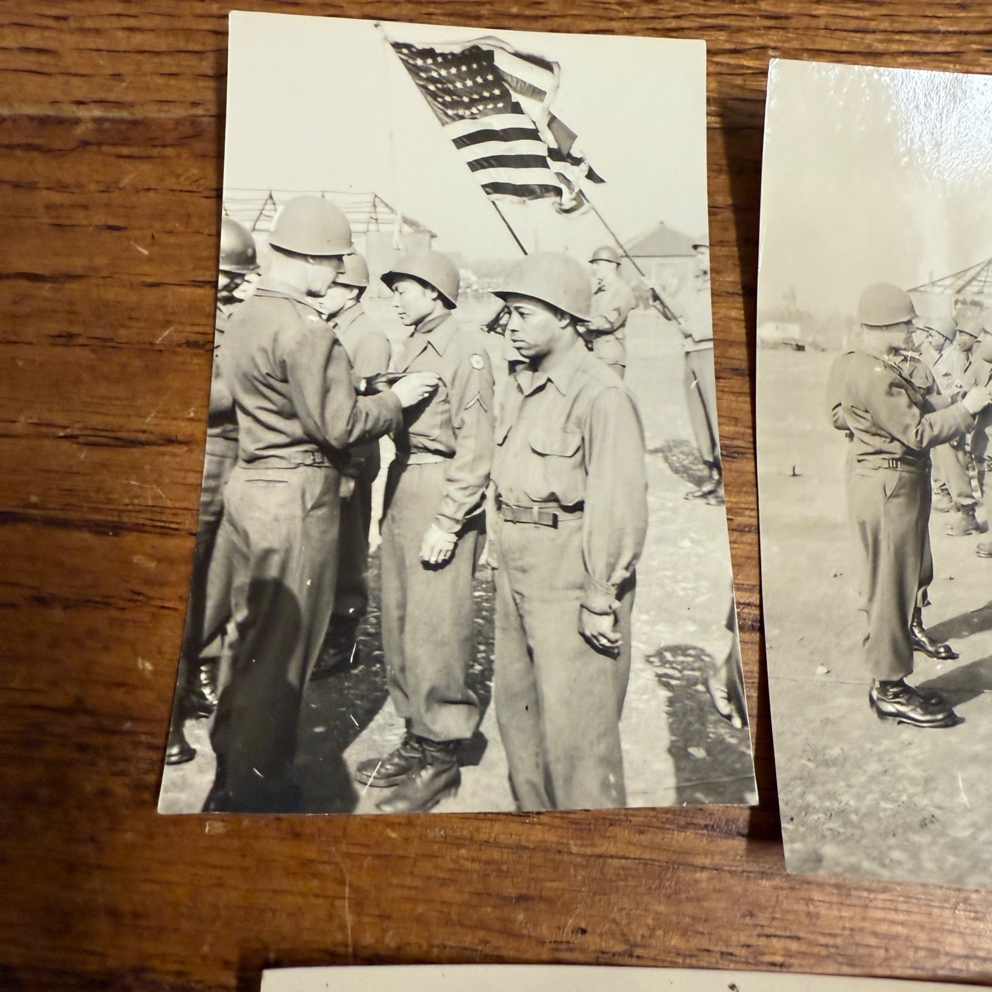 (3) WW2 Military Colored Troops 12th FH Infantry Real Photos