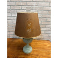 Vintage Aladdin Oil Lamp Green Venetian w/ Original Whip-O-Lite Paper Shade