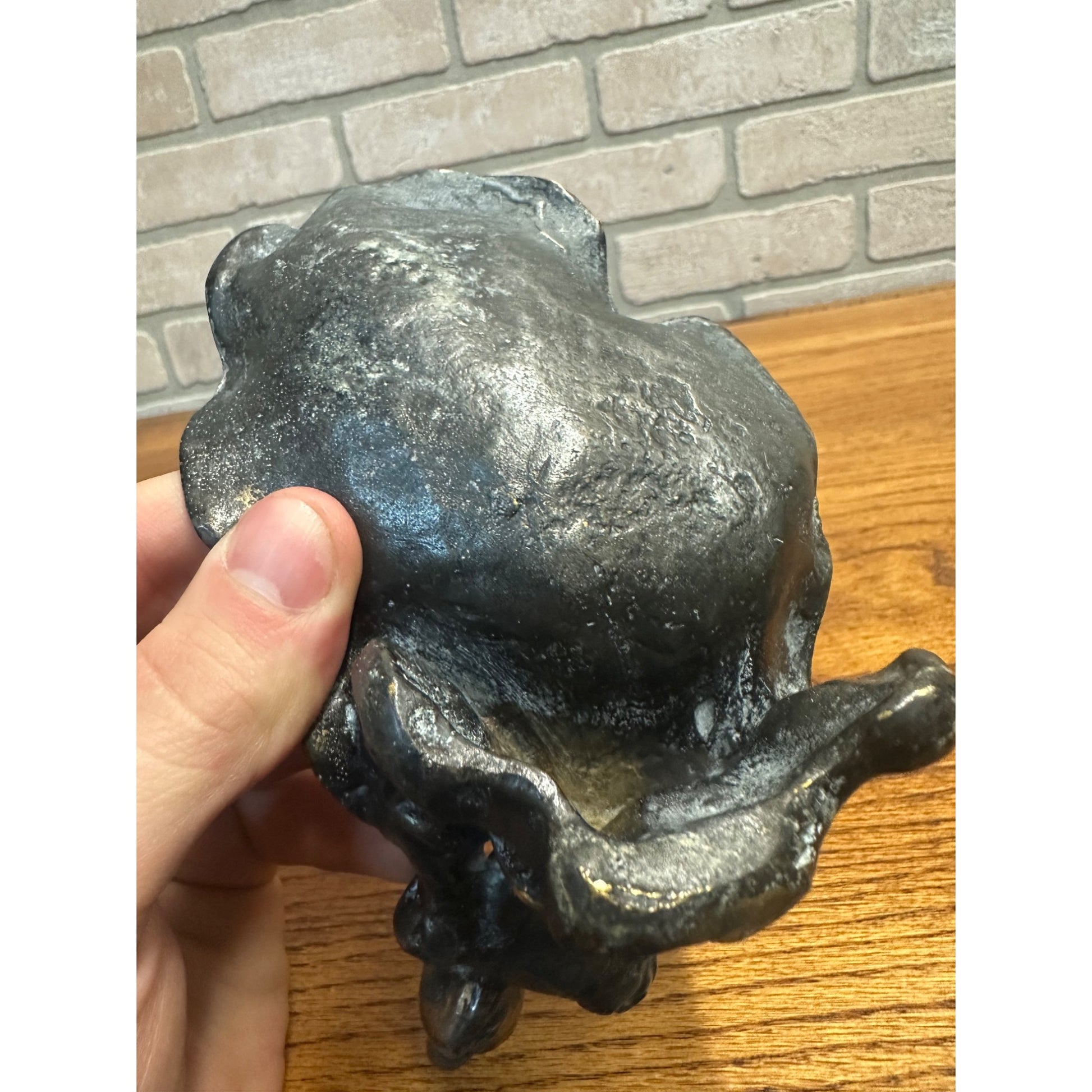Art Nouveau Victorian Woman Flowing Dress Soap Trinket Dish Bronze