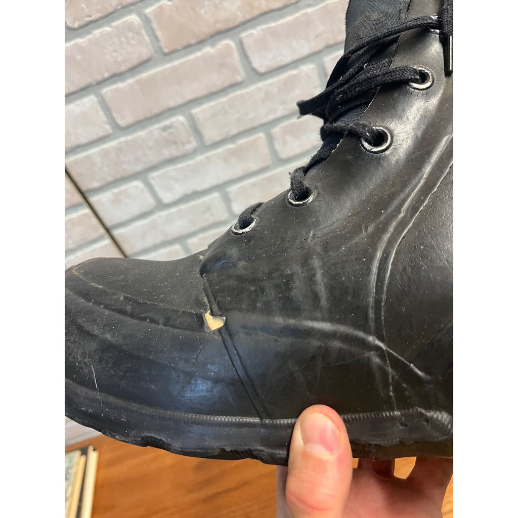 Vintage 1971 US Military Mickey Mouse Extreme Cold Boots Black 10R w/ Valve